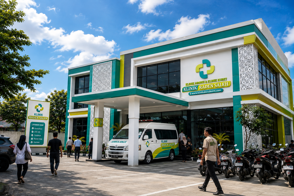 Tampilan depan Klinik Aborsi Tangerang
